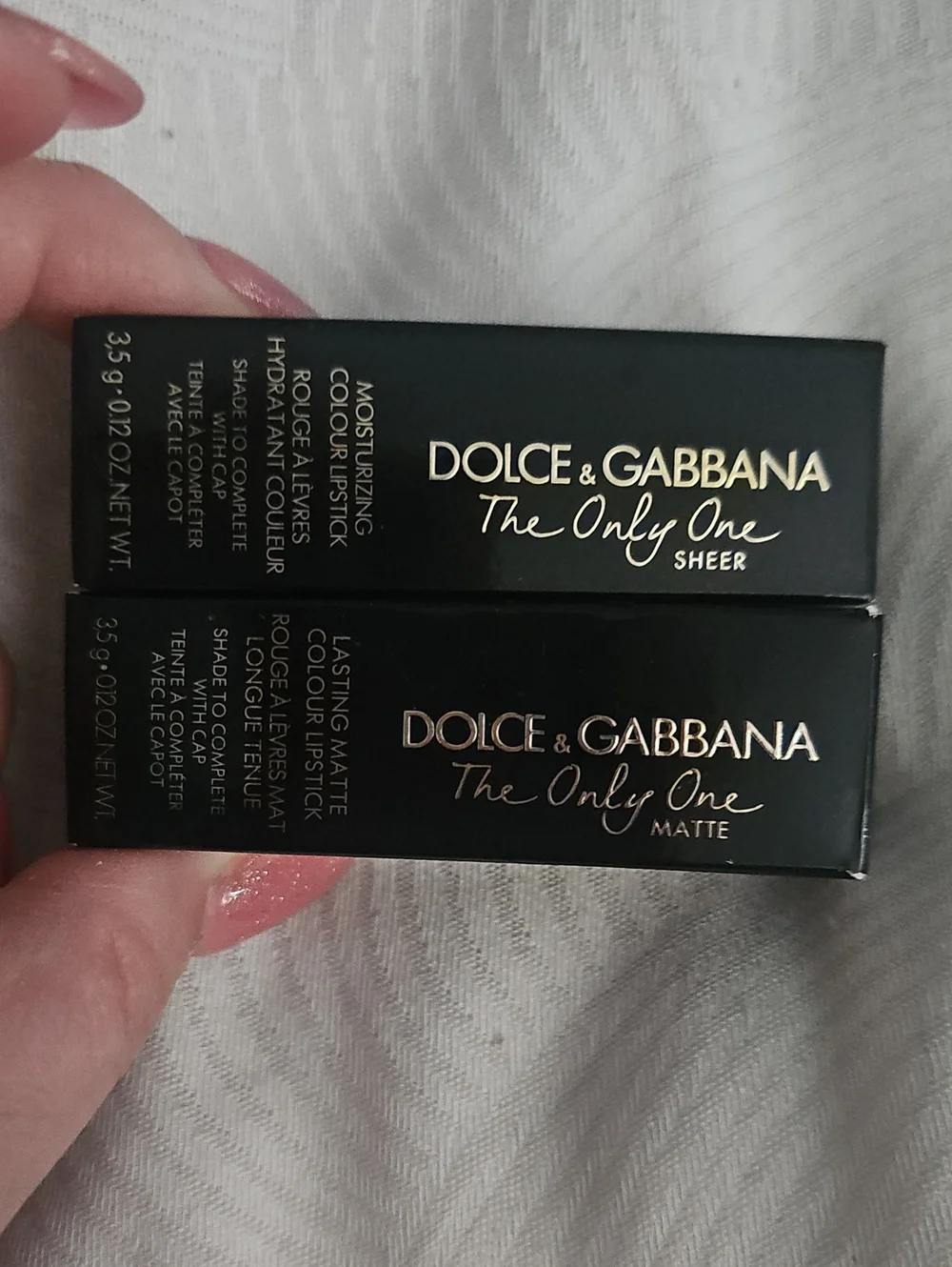 Dolce & Gabbana The Only One Lipstick Duo - Black Packaging